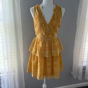 Beautiful Lace Peplum Dress